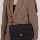 Rare Chanel 1996 Caviar Large Diana Flap Bag