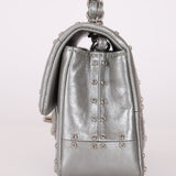 Rare Chanel 2016 Glazed Calfskin Grommet Airline Rectangular Mini Flap Bag