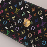 Limited Edition Louis Vuitton x Takashi Murakami 2012 Monogram Multicolor Sarah Wallet