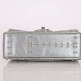Rare Chanel 2016 Glazed Calfskin Grommet Airline Rectangular Mini Flap Bag