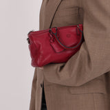 Loewe Raspberry Leather Amazona Bowler 25