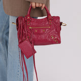 Balenciaga Raspberry Mini City Bag