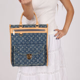 Louis Vuitton Monogram Denim Sac Plat