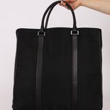 Prada Saffiano-Trimmed Tessuto XL North South Tote