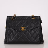 Chanel 1996 Caviar Turnlock Envelope Pocket Tote