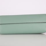 Fendi Leather Small Sea Foam Green First Clutch