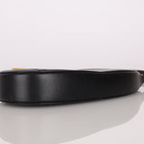 Dior 2023 Black Goatskin Saddle Rodeo Pochette