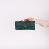 Bottega Veneta Intrecciato Emerald Andiamo Clutch