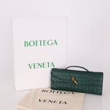 Bottega Veneta Intrecciato Emerald Andiamo Clutch