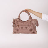 Balenciaga Boi De Rose Agneau Giant 21 City Bag