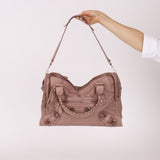 Balenciaga Boi De Rose Agneau Giant 21 City Bag