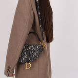 Dior 2019 Oblique Mini Saddle Bag with Strap