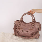 Balenciaga Boi De Rose Agneau Giant 21 City Bag