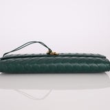 Bottega Veneta Intrecciato Emerald Andiamo Clutch