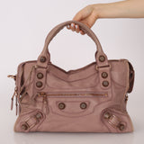 Balenciaga Boi De Rose Agneau Giant 21 City Bag