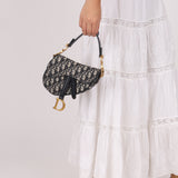Dior Mini Oblique Saddle with Guitar Strap
