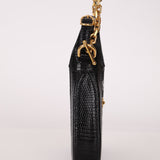 Limited Edition Gucci Lizard Mesh Crystal GG Monogram Mini Jackie 1961 Bag