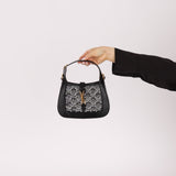 Limited Edition Gucci Lizard Mesh Crystal GG Monogram Mini Jackie 1961 Bag