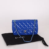 Chanel 2014 Patent Medium Turnlock Single Flap Bag
