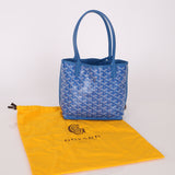 Goyard Anjou Sky Blue Mini Reversible Leather Tote