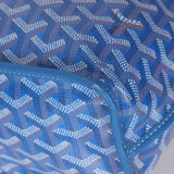 Goyard Anjou Sky Blue Mini Reversible Leather Tote