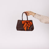 Rare Hermès 2005 Havana Swift and Bolduc Neo Garden Party 23 with Twilly
