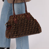 Fendi Zucca Chenille Star Etnico Tote