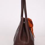 Rare Hermès 2005 Havana Swift and Bolduc Neo Garden Party 23 with Twilly