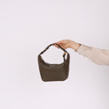 Loewe Dark Khaki Green Mini Hammock Hobo