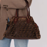 Fendi Zucca Chenille Star Etnico Tote