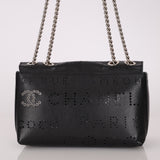 Chanel 2019 Logo Flap Bag with Chanel Tweed Pouch