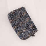 Chanel 2019 Logo Flap Bag with Chanel Tweed Pouch