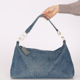 Chanel 2002 Denim Logo Shoulder Bag