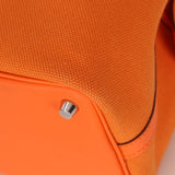 Limited Edition Hermès 2023 Orange Toile Goeland Swift Cargo Picotin 18 PHW
