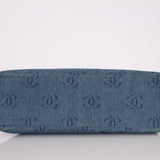 Chanel 2002 Denim Logo Shoulder Bag