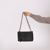Prada Grommet Nylon Chain Flap Bag