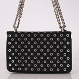 Prada Grommet Nylon Chain Flap Bag