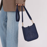 Hermès 2023 Bleu Saphir Clemence Evelyne TPM GHW