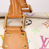 Limited Edition Louis Vuitton x Takashi Murakami Multicolor Monogram Blanc Speedy 30