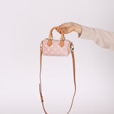 Limited Edition Louis Vuitton Denim Pink Nano Speedy w/ Strap