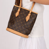 Louis Vuitton Monogram Petit Bucket Bag with Mini Pochette
