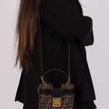 Fendi Zucca Vanity Bag w Strap GHW