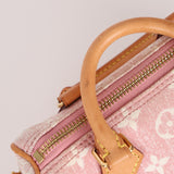 Limited Edition Louis Vuitton Denim Pink Nano Speedy w/ Strap