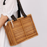 Fendi Rattan and Bamboo Small Tote