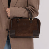 Loewe Brown Suede Amazona Bag