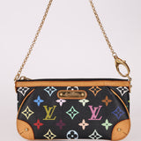 Limited Edition Louis Vuitton x Takashi Murakami Multicolor Noir Milla Pochette