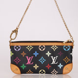 Limited Edition Louis Vuitton x Takashi Murakami Multicolor Noir Milla Pochette