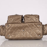 Chanel 2006 Distressed Calfskin Cambon Multipocket Reporter Bag