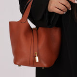Hermès 2021 Marron d'Inde Clemence Picotin 18 GHW