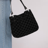 Gucci GG Suede Bucket Bag